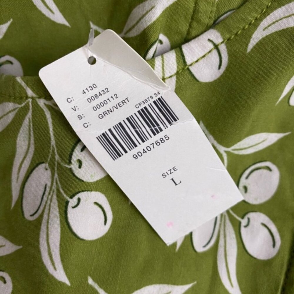 Anthropologie Maeve The Cleo Mini Dress Size L NWT Bombshell Fit & Flare Green - Picture 13 of 13